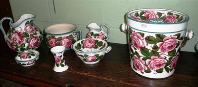 Lot 470 - Quantity of Wemyss toilet wares (damages)