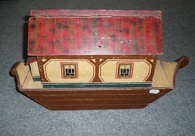 Lot 471 - Painted model of Noah's Ark