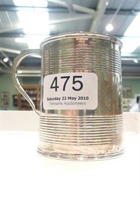 Lot 475 - Silver christening mug