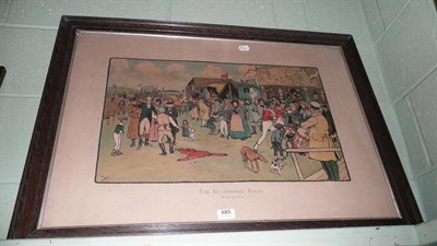 Lot 485 - After Cecil Aldin, an oak framed print, 'The Bluemarket Races'