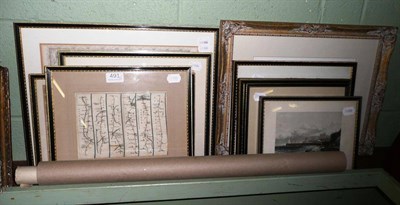 Lot 491 - Quantity of miscellaneous framed maps and prints (11)