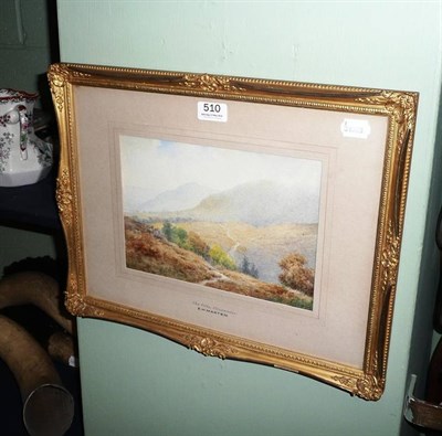 Lot 510 - Watercolour by E H Marten, The Fells, Ullswater