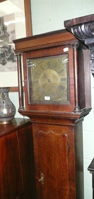 Lot 568 - Thirty hour oak cased longcase clock with brass dial, Geo Avenell, Farnham