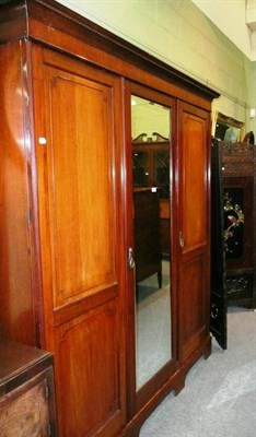 Lot 580 - Edwardian wardrobe