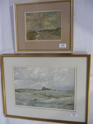 Lot 748 - Joseph Pighills (1902-1984) "Haworth Moorland (Drop Farm)"; "Quarry Road, Haworth" Both signed...