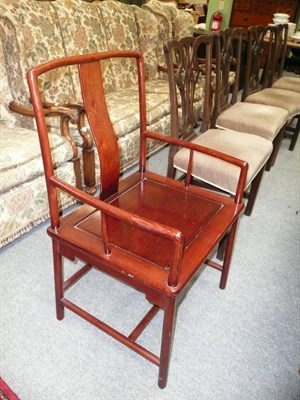 Lot 634 - Chinese rosewood chair