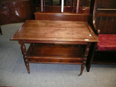 Lot 665 - Inlaid walnut trolley