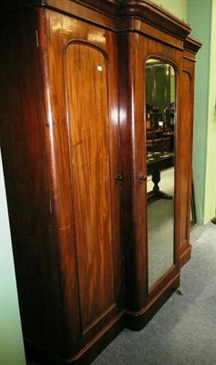 Lot 703 - Victorian mahogany wardrobe