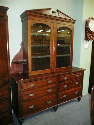 Lot 705 - Victorian mahogany bookcase