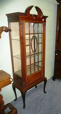 Lot 707 - Early 20th century mahogany display cabinet