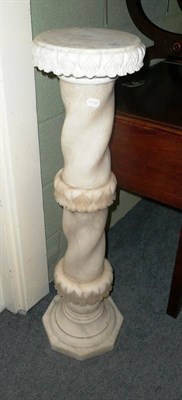 Lot 715 - Carved marble column