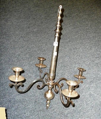 Lot 736 - 20th century silvered chandelier