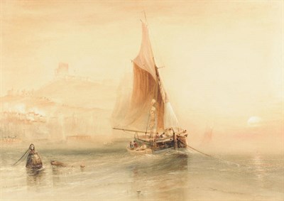 Lot 761 - Henry Barlow Carter (1804-1868) "Scarborough" Signed, inscribed and dated 1854, pencil and...