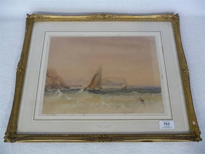 Lot 763 - Attributed to Henry Barlow Carter (1804-1868) Fishing Boats in the South Bay, Scarborough...