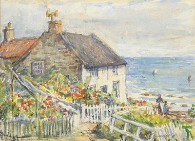 Lot 773 - Rowland Henry Hill (1873-1952) Lady Palmer's Cottage at Runswick Bay Signed and dated 1932,...