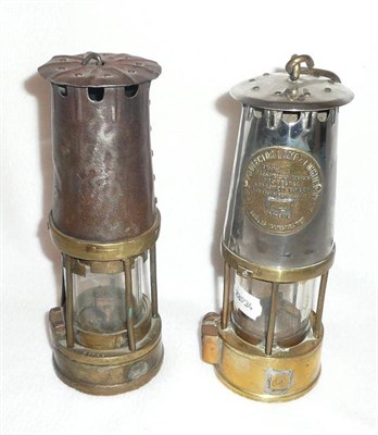 Lot 24 - Two miner's lamps