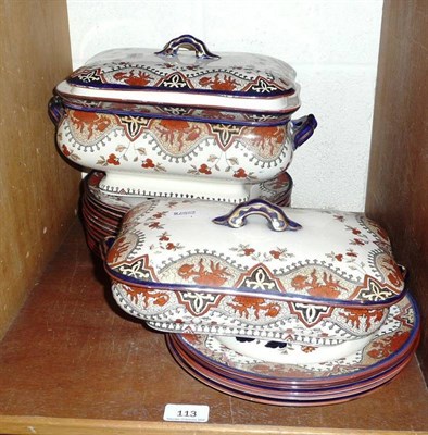 Lot 113 - Doulton Burslem earthenware part dinner set