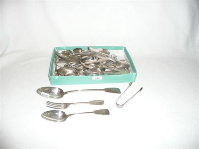 Lot 134 - Quantity plated flatware