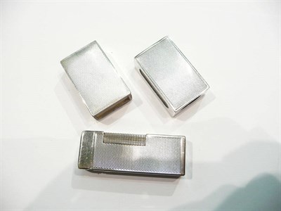 Lot 175 - Two silver matchbox sleeves, London 1936 John Cowar Vickery, and London 1935 Goldsmiths and...