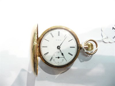 Lot 181 - 14ct gold Universal hunter pocket watch