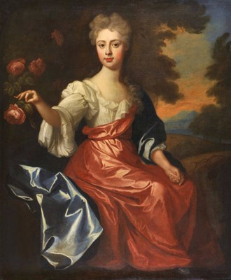 Lot 792 - Attributed to Sir Godfrey Kneller, Bt (1646-1723) Portrait of Anne Breame, Mrs Humphry Ambler, full