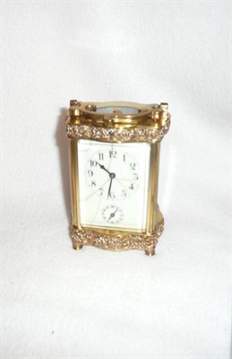 Lot 199 - French brass carriage clock