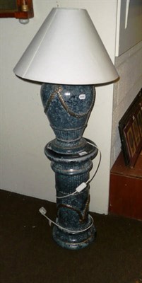 Lot 314 - Two classic style table lamps on stands