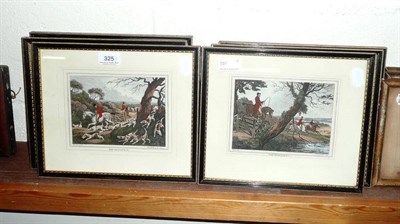 Lot 325 - After Samual Howitt (British 1756-1822) a set of six hunting prints