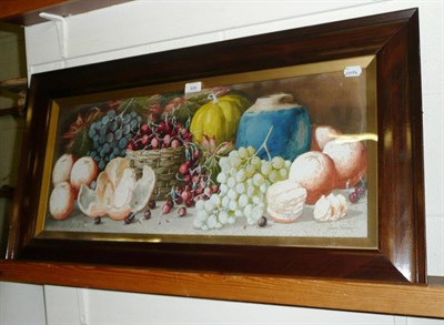 Lot 335 - Watercolour by Giovanni Barbero, still life of fruit