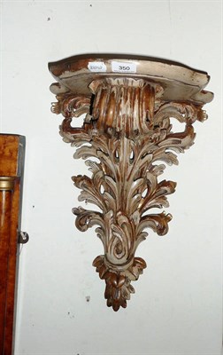 Lot 350 - Walnut sconce