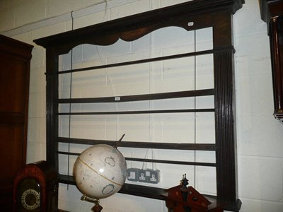 Lot 357 - Mahogany hanging delft rack