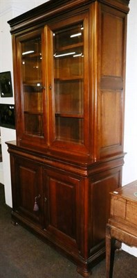 Lot 360 - Reproduction cabinet bookcase