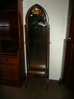 Lot 368 - Oak cheval mirror