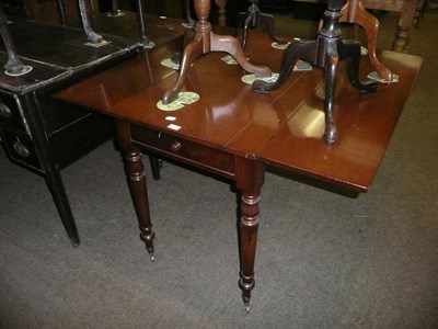 Lot 374 - 19th century mahogany drop leaf Pembroke table