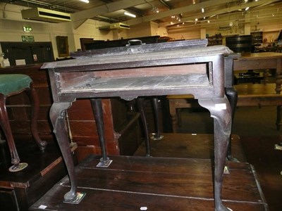 Lot 375 - Georgian mahogany side table with single drawer