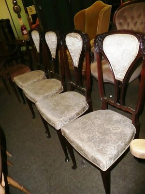 Lot 433 - Set of four Art Nouveau chairs