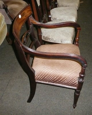 Lot 434 - 19th century mahogany carver chair