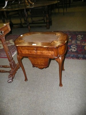 Lot 438 - Victorian walnut work table