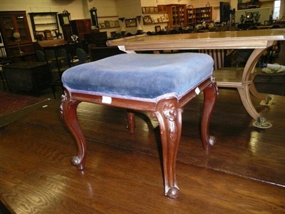 Lot 450 - Victorian mahogany foot stool