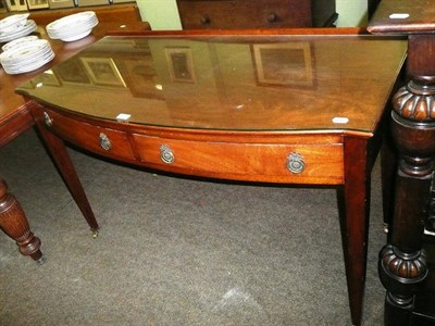 Lot 481 - Mahogany two drawer dressing table