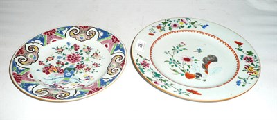 Lot 28 - Two Chinese famille rose plates (2)