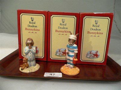 Lot 47 - Nine Royal Doulton 'Bunnykins' figures