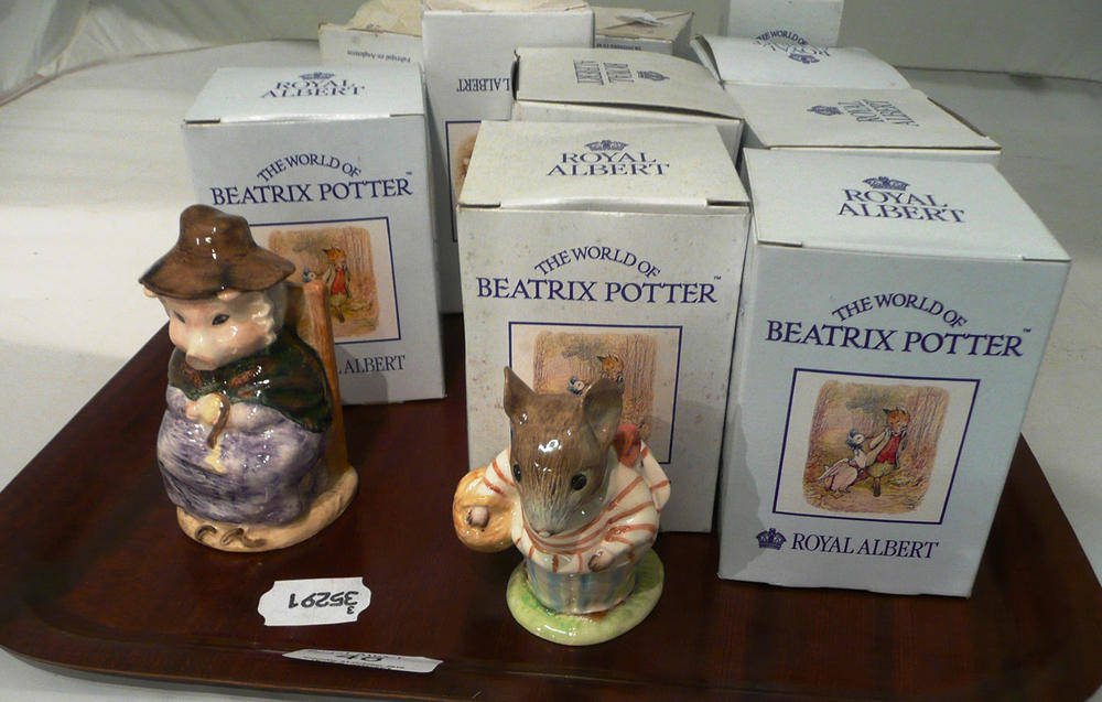 Lot 48 Ten Royal Albert Beatrix Potter figures