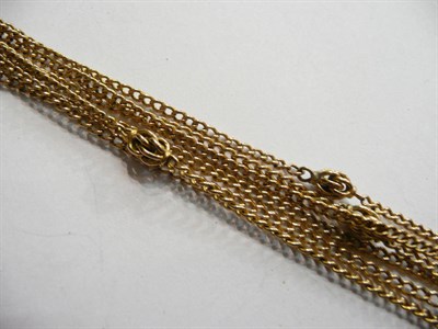 Lot 128 - A 9ct gold chain, 23g approximate weight