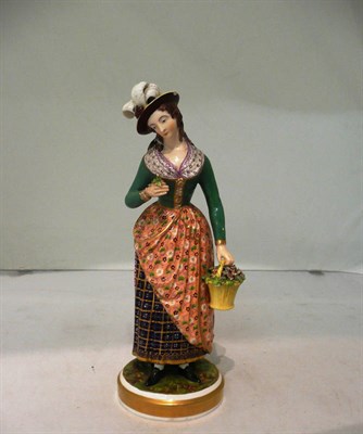 Lot 135 - A Bloor Derby figure of a lady (a.f.)