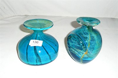 Lot 136 - Two Mdina glass vases