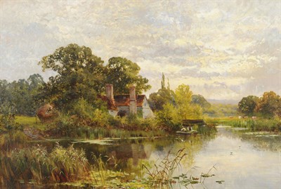 Lot 849 - Walter Wallor Caffyn (1845-1898) "Old Farm near Guildford" Signed and indistinctly dated,...