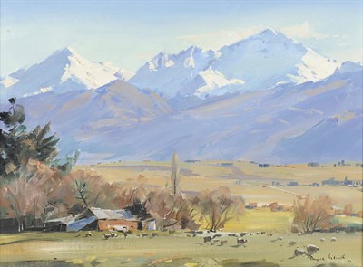 Lot 853 - Douglas Badcock (b.1922) New Zealand "Crown Range, Wakatipu District, South Island, New...