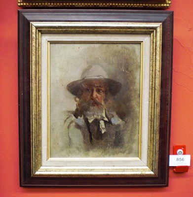 Lot 856 - French School (19th/20th century) Portrait of Claude Monet Extensively inscribed on various...