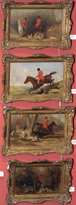 Lot 896 - Circle of Samuel Henry Alken (19th century) On the Scent; Jumping a Ditch; Through the Gateway:...